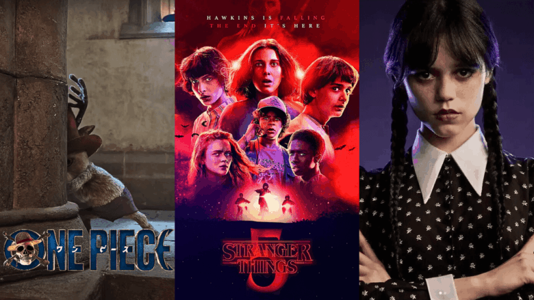 “Cena de Stranger Things revelada no TUDUM 2025” “Visual de Tony Tony Chopper em One Piece Netflix” “Lady Gaga confirmada na segunda temporada de Vandinha”